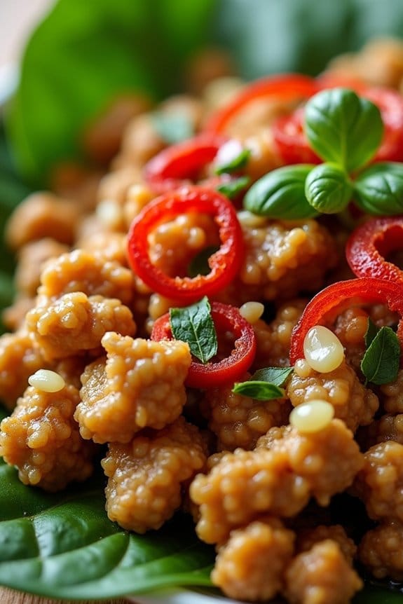 thai basil ground chicken