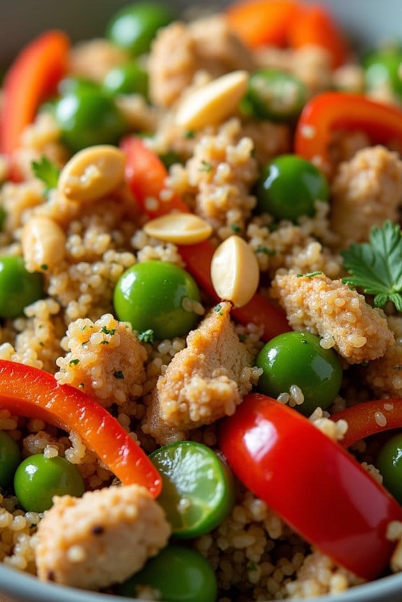 thai chicken quinoa salad