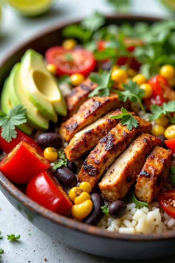 zesty chipotle chicken bowl