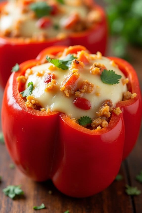 zesty stuffed chicken peppers