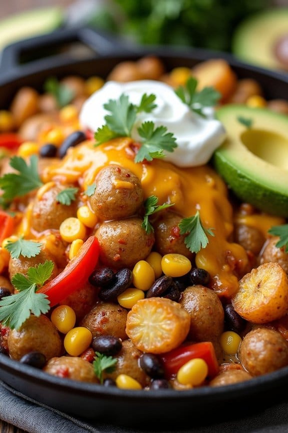 zesty taco chicken skillet