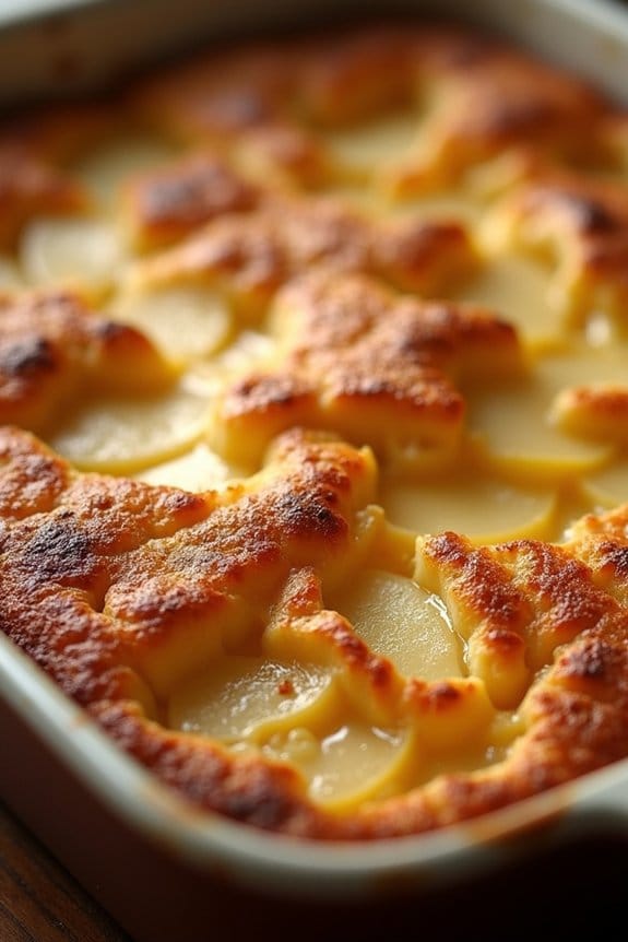 apple cheddar bread pudding
