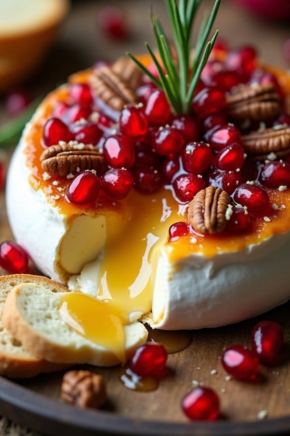 baked brie with toppings