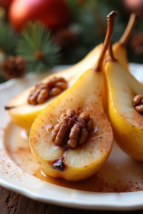 baked pears with walnuts