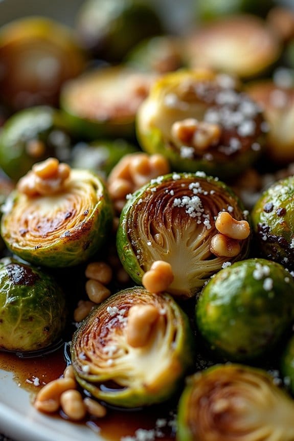 balsamic glazed roasted brussels sprouts
