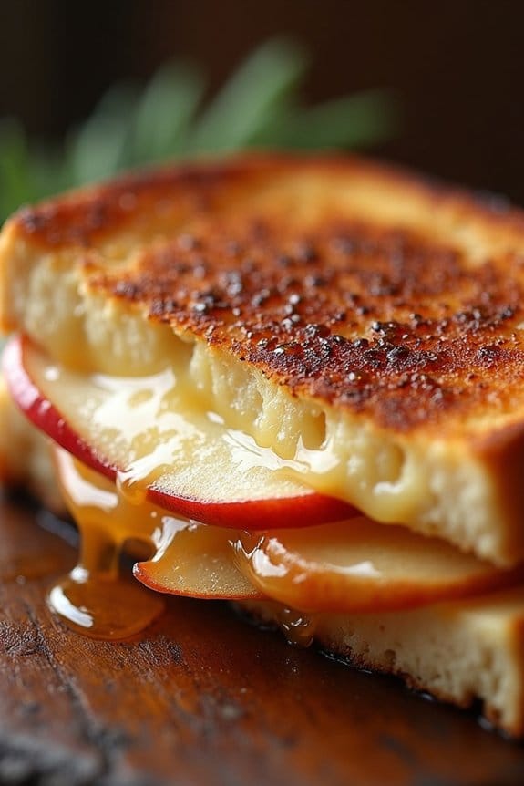 brie apple grilled cheese delight