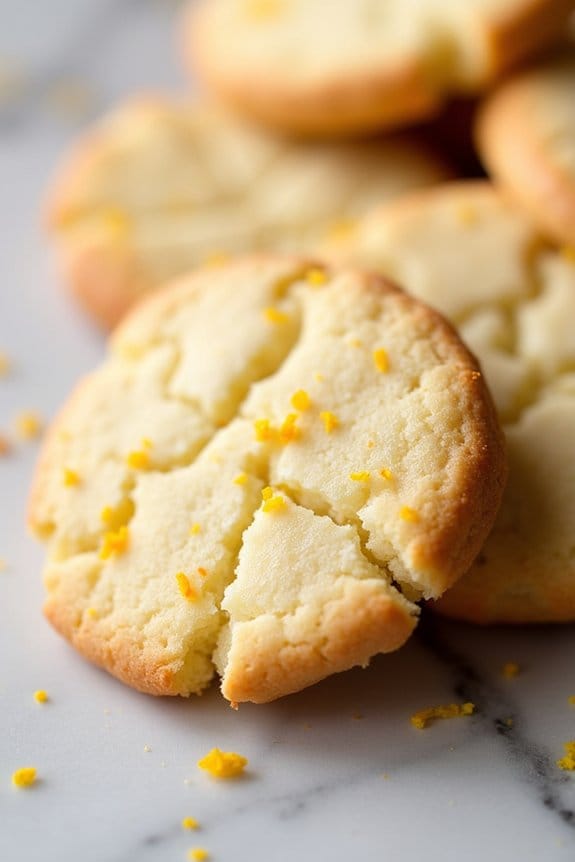 buttery citrus shortbread cookies