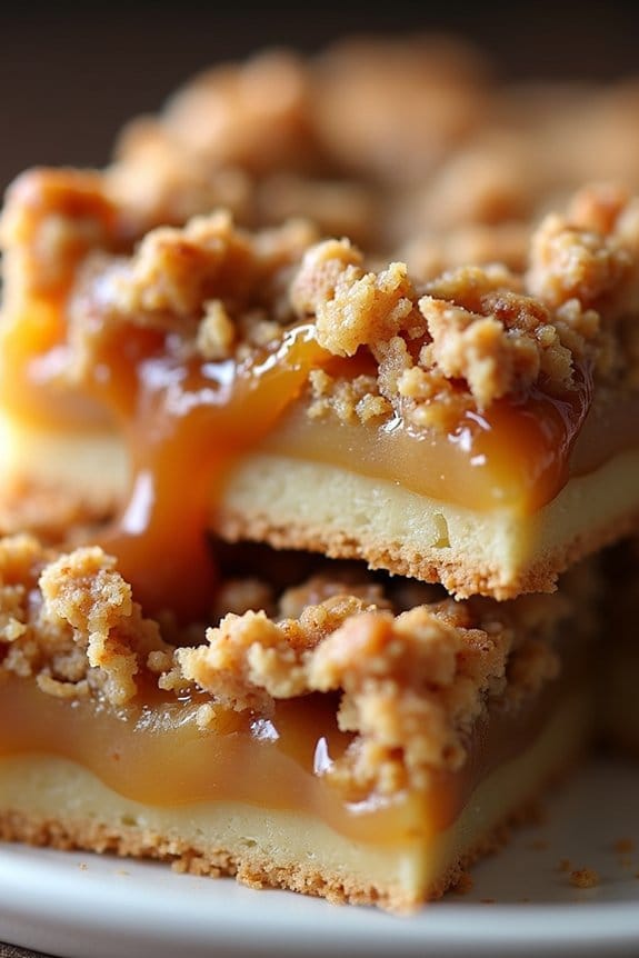 caramel apple pie bars