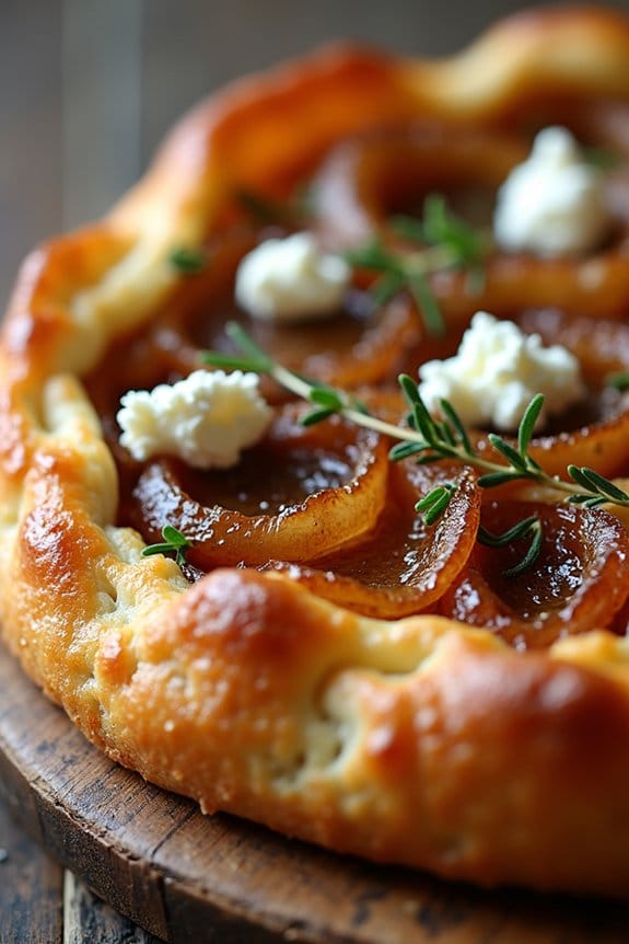 caramelized onion goat cheese tart