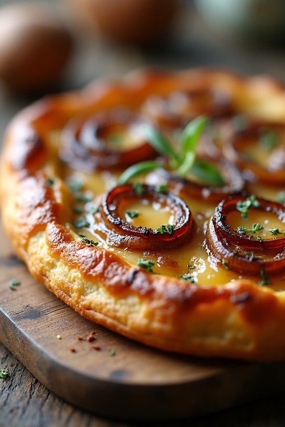 caramelized onion gruyere tart