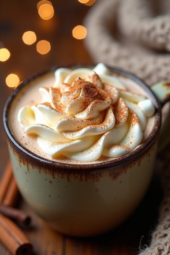 chai spiced white hot chocolate