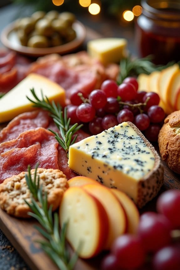 cheese and charcuterie board