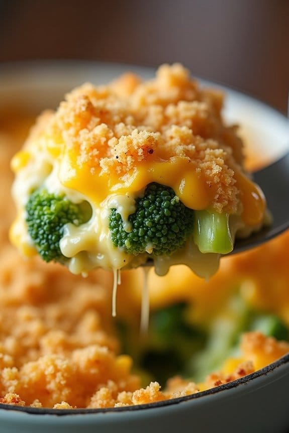 cheesy broccoli comfort bake
