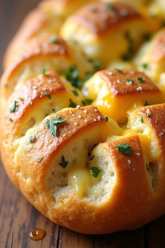 cheesy garlic pull apart bread