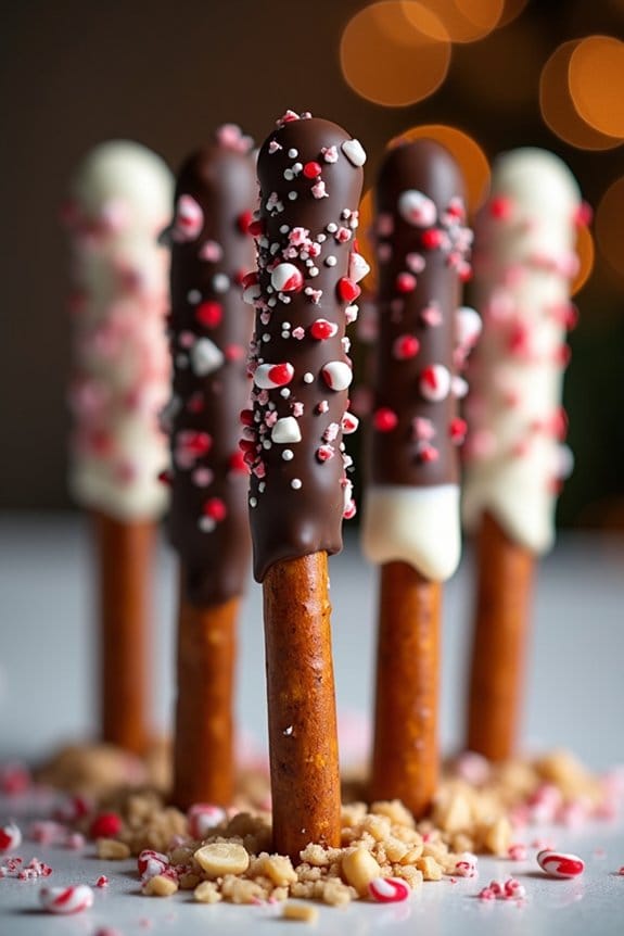 chocolate covered pretzel treats