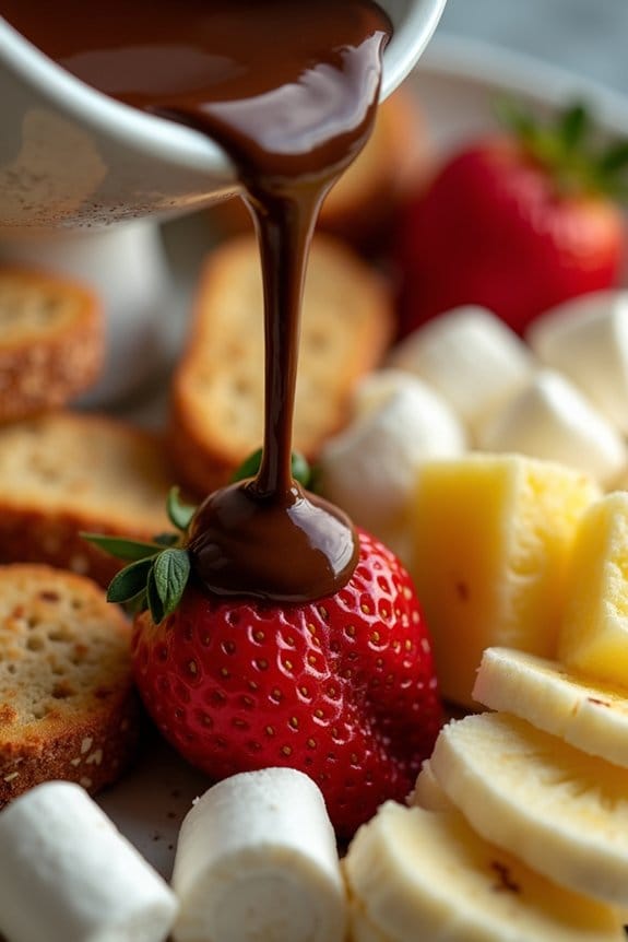 chocolate fondue party delight