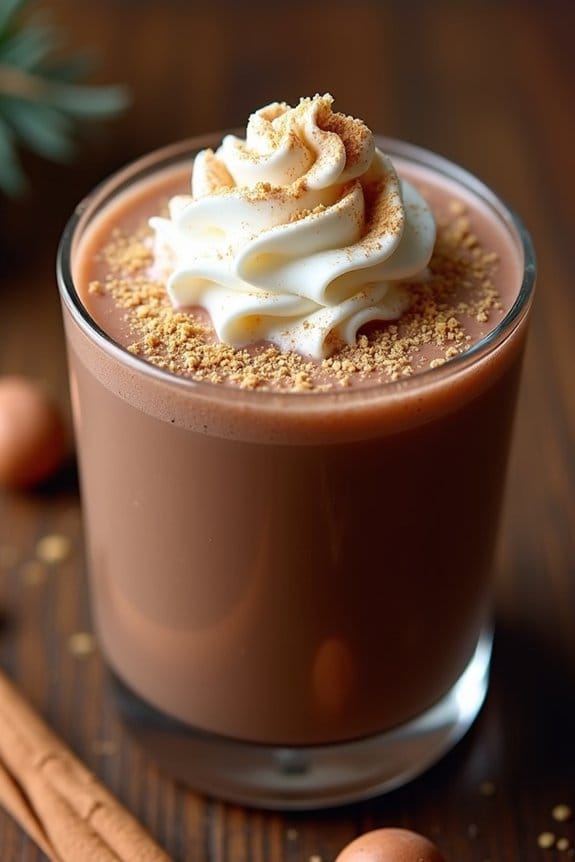 chocolate hazelnut smoothie delight