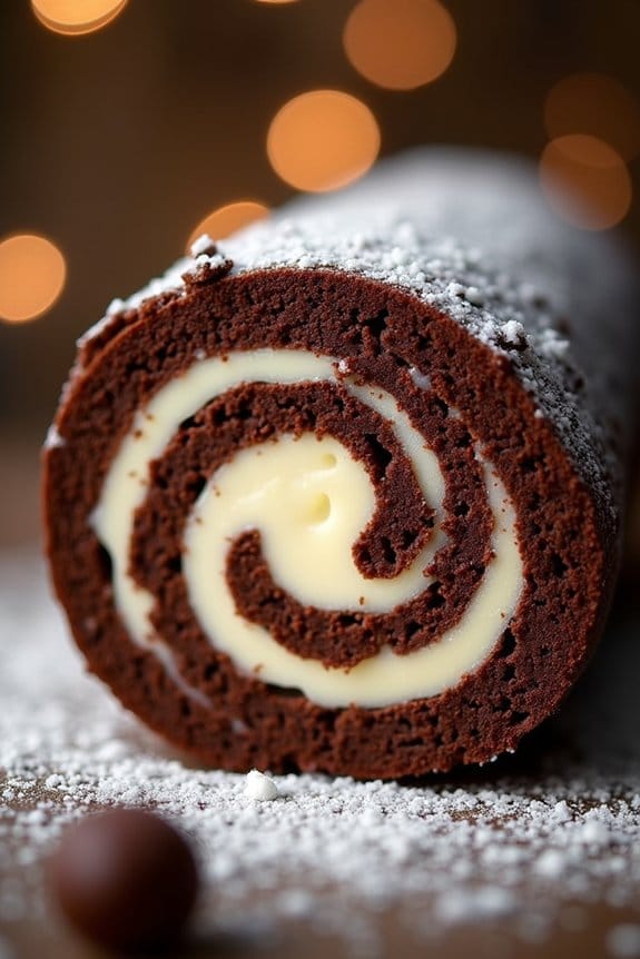 chocolate yule log delight