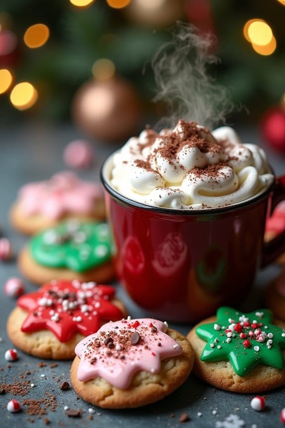 christmas cookie cocoa station