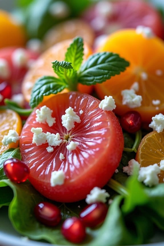 citrus pomegranate festive salad