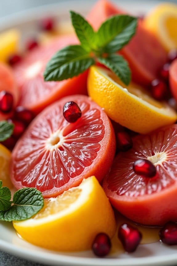 citrus pomegranate holiday salad