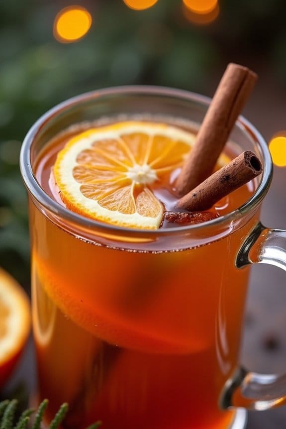 citrus spiced holiday drink
