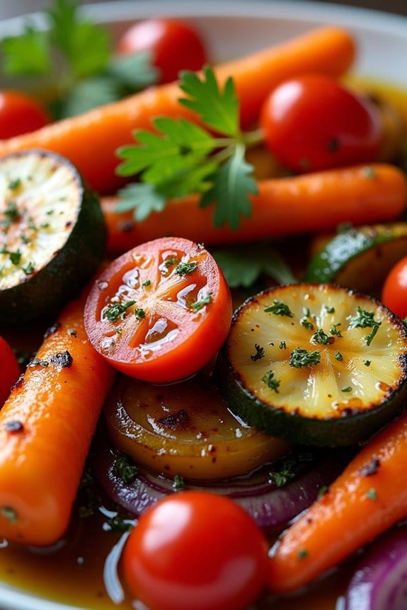 colorful roasted vegetable medley