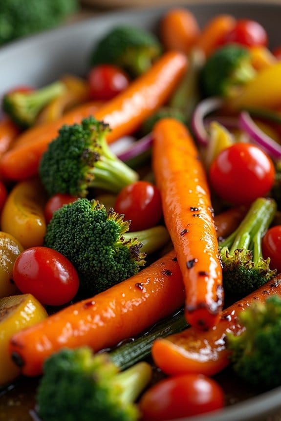 colorful roasted vegetable medley