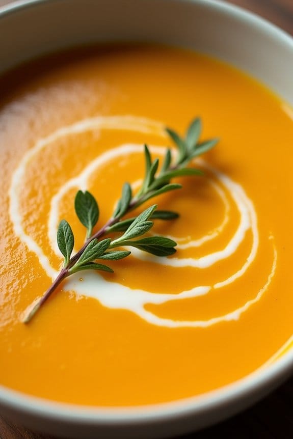 comforting holiday butternut soup