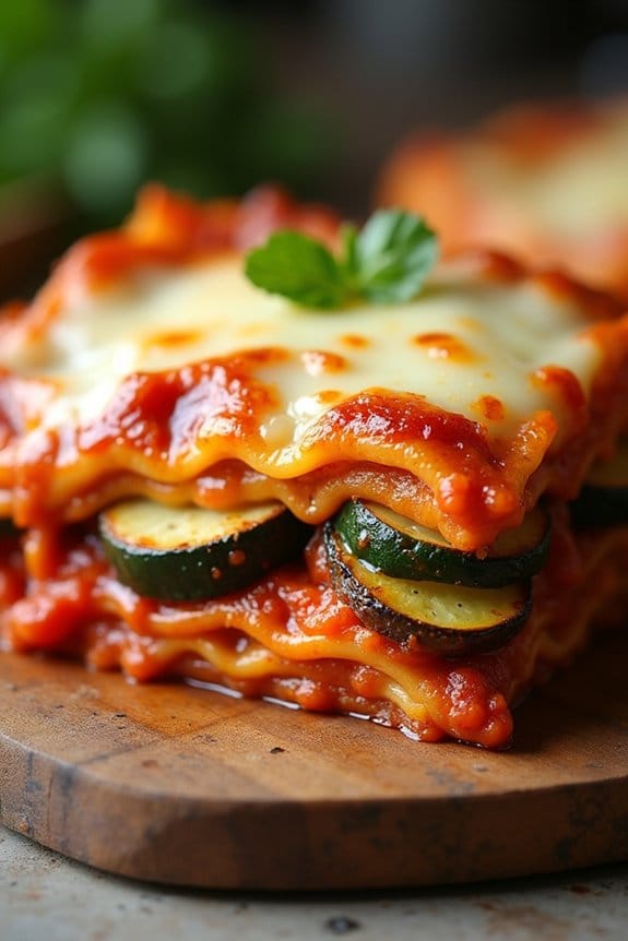 comforting vegetarian holiday lasagna