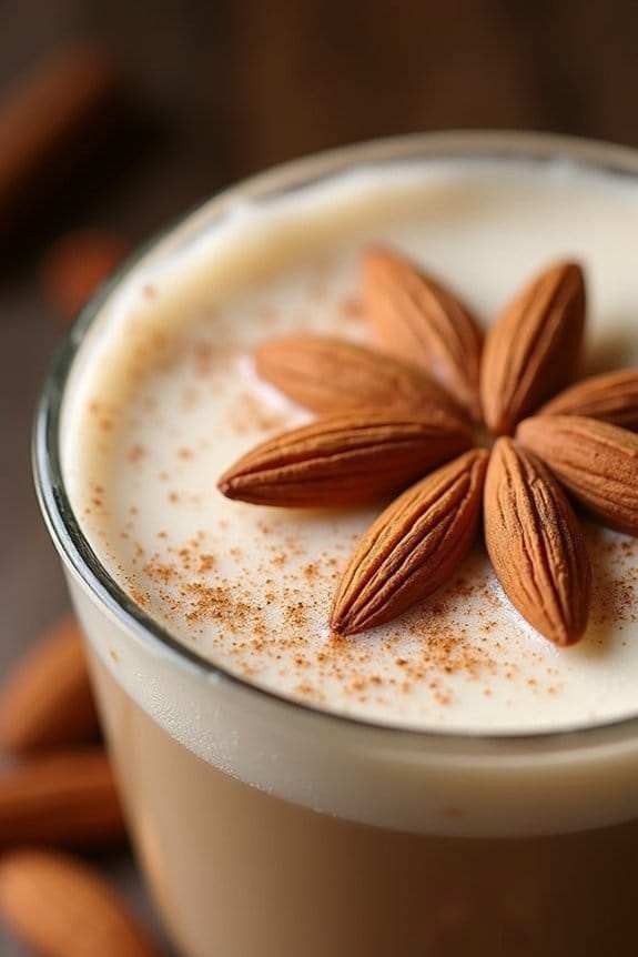 cozy almond chai latte