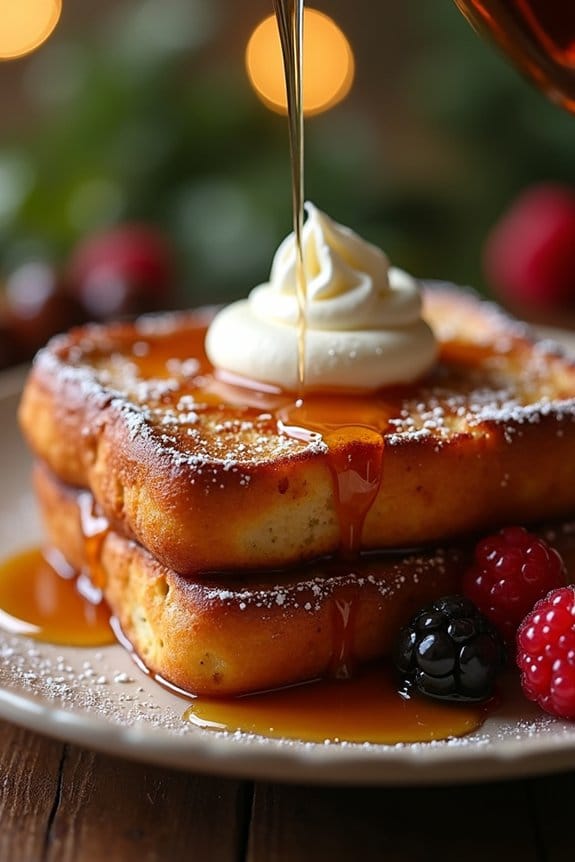 cozy christmas morning breakfast