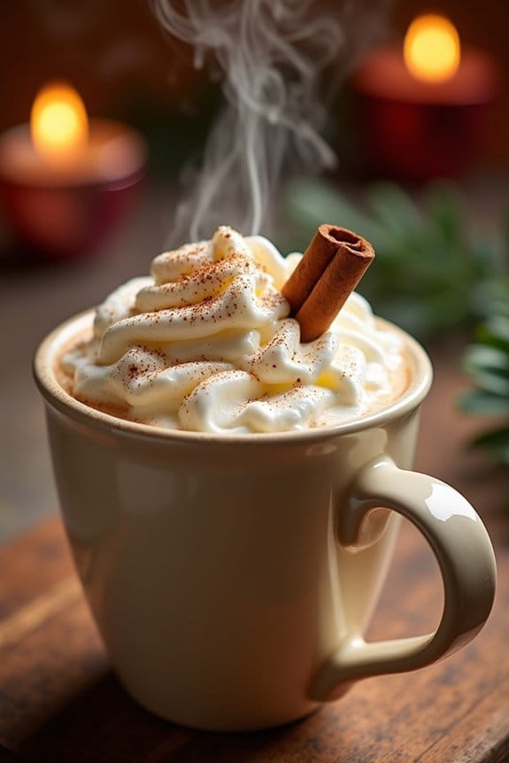 cozy cinnamon roll beverage