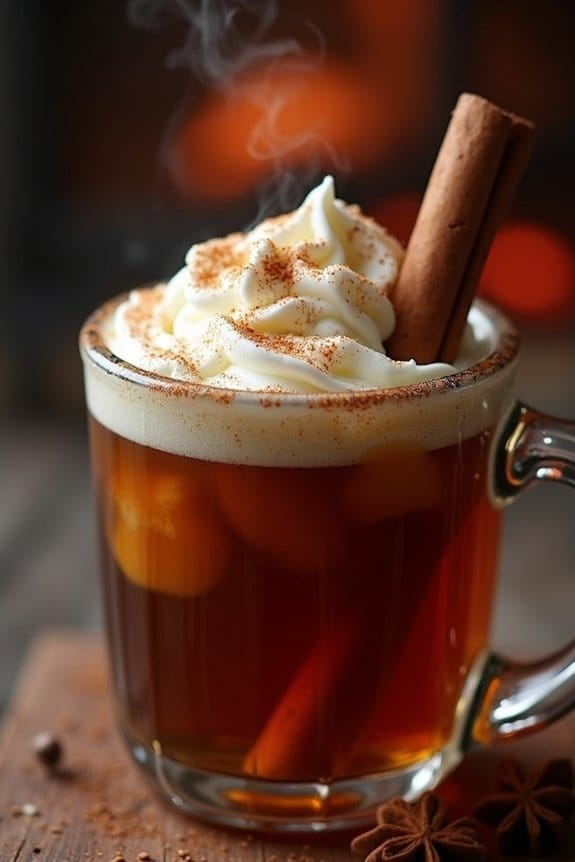 cozy festive rum drink
