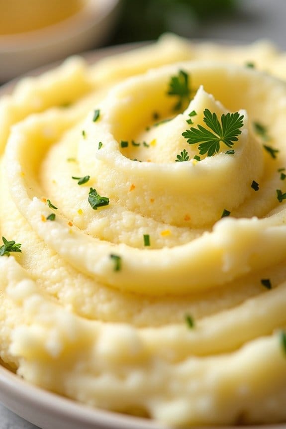 cozy garlic parmesan mashed potatoes
