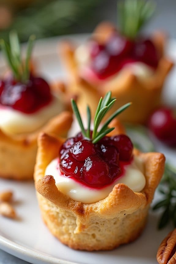cranberry brie bites recipe