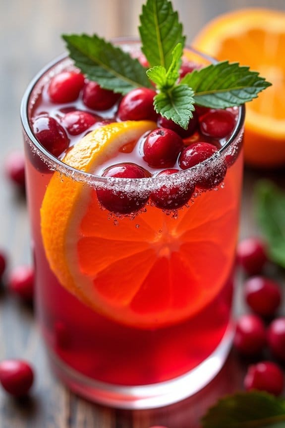 cranberry citrus festive punch