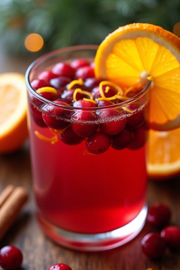 cranberry orange festive infusion
