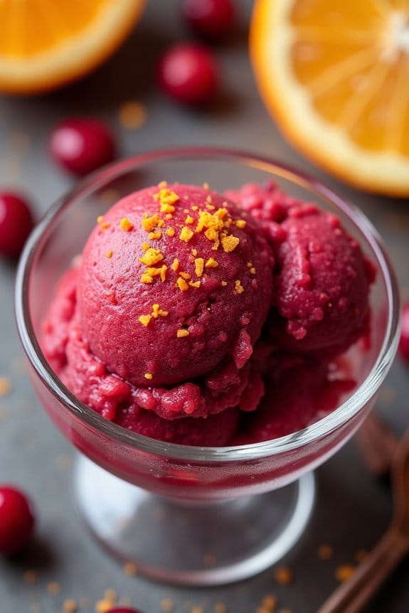 cranberry orange sorbet recipe