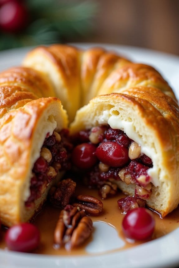 cranberry pecan brie appetizer