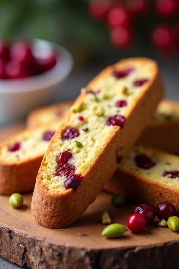 cranberry pistachio biscotti recipe