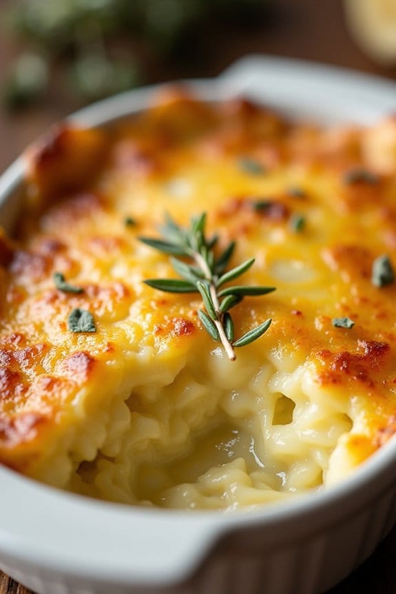 creamy budget friendly potato gratin
