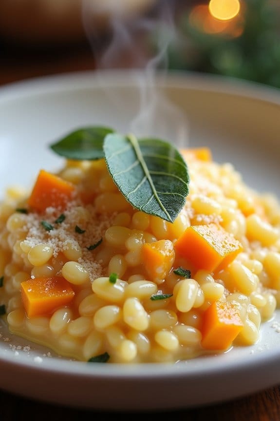 creamy butternut squash risotto