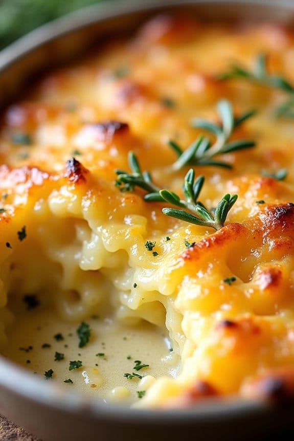 creamy cheesy potato gratin