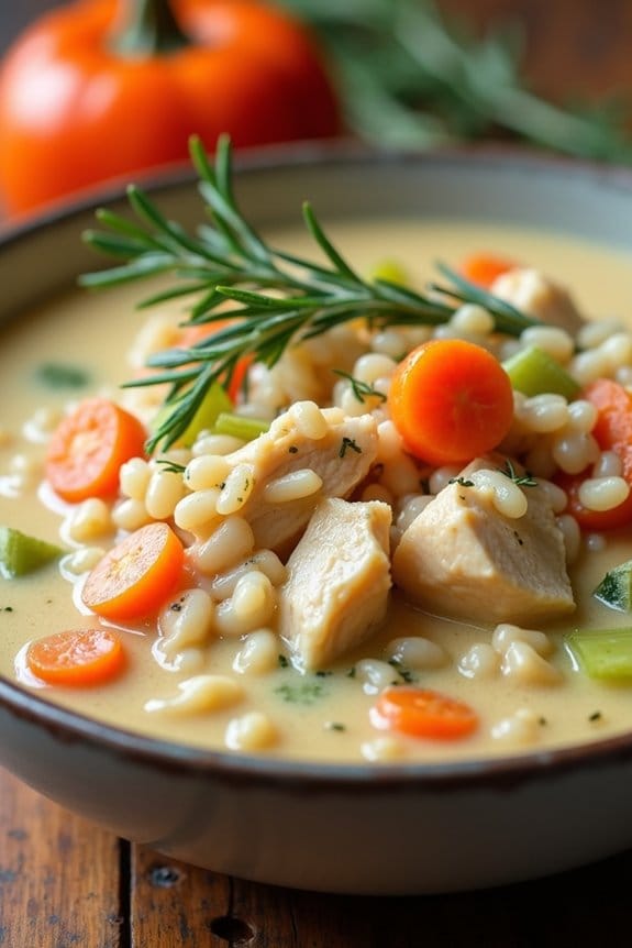creamy chicken wild rice soup