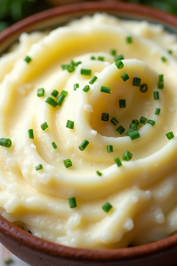 creamy chive mashed potatoes