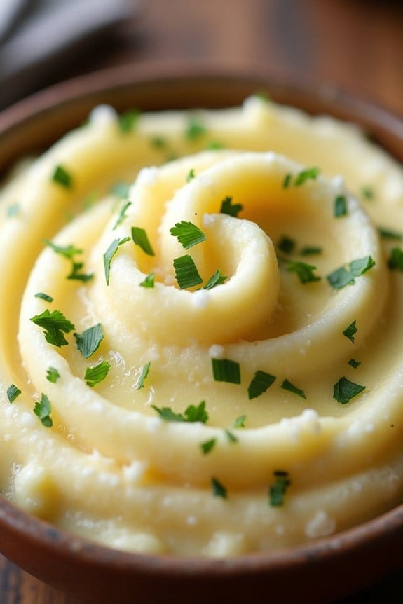 creamy garlic mashed potatoes