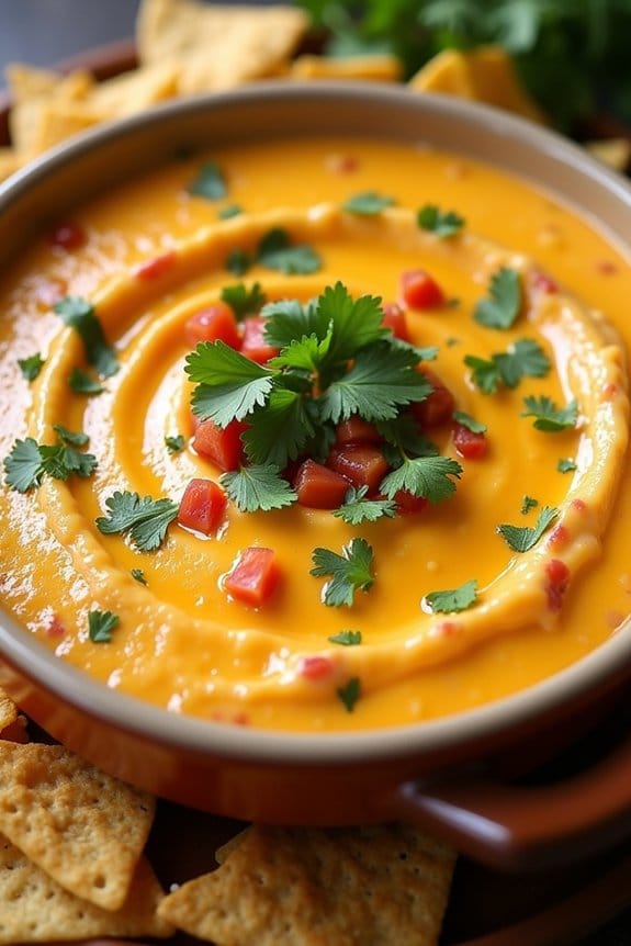 creamy holiday queso dip