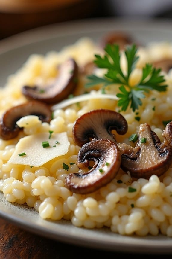 creamy mushroom risotto delight
