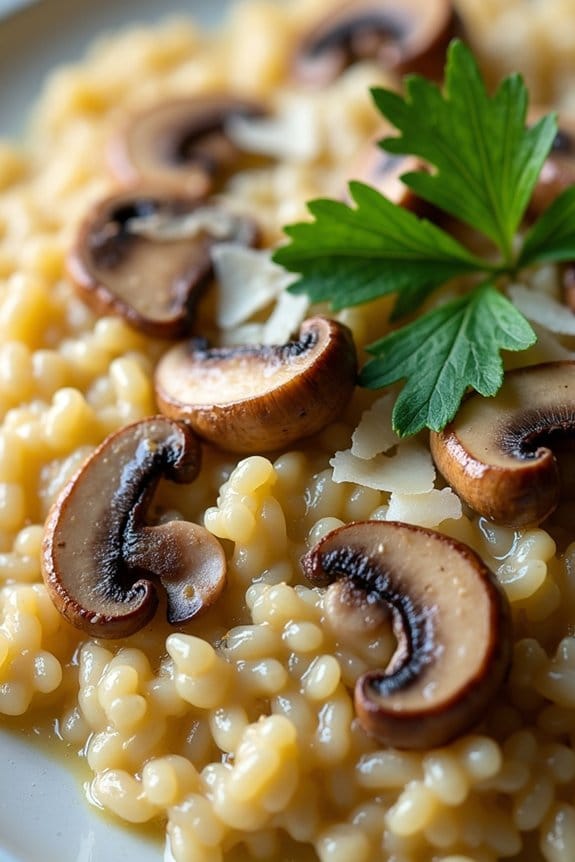 creamy mushroom risotto recipe